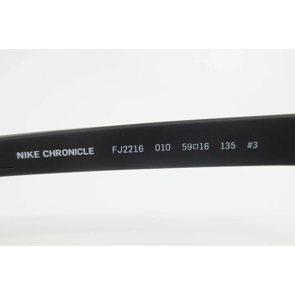 Nike Chronicle FJ2216 010 Matte Black Rectangular Eyeglasses Frames 59-16-135